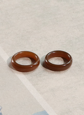 和田玉糖玉13号戒指美拉德风