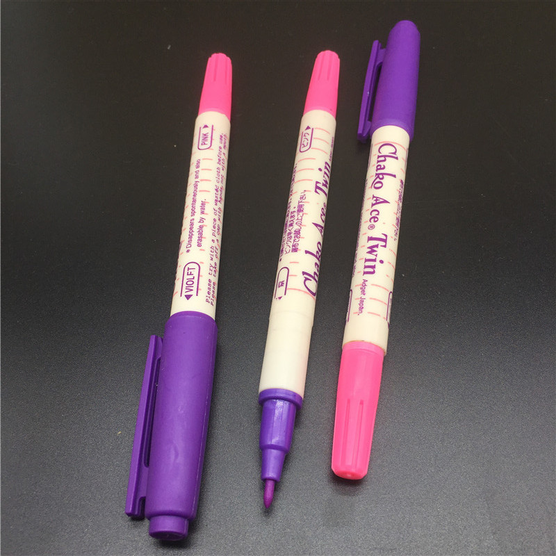 进口退色笔动消色笔点位笔水溶笔 日本Adger双头褪色笔 气消笔 - 图1