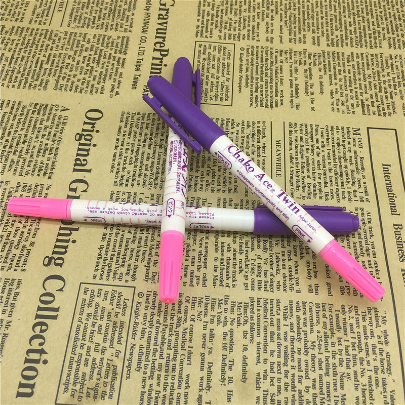 进口退色笔动消色笔点位笔水溶笔 日本Adger双头褪色笔 气消笔 - 图3