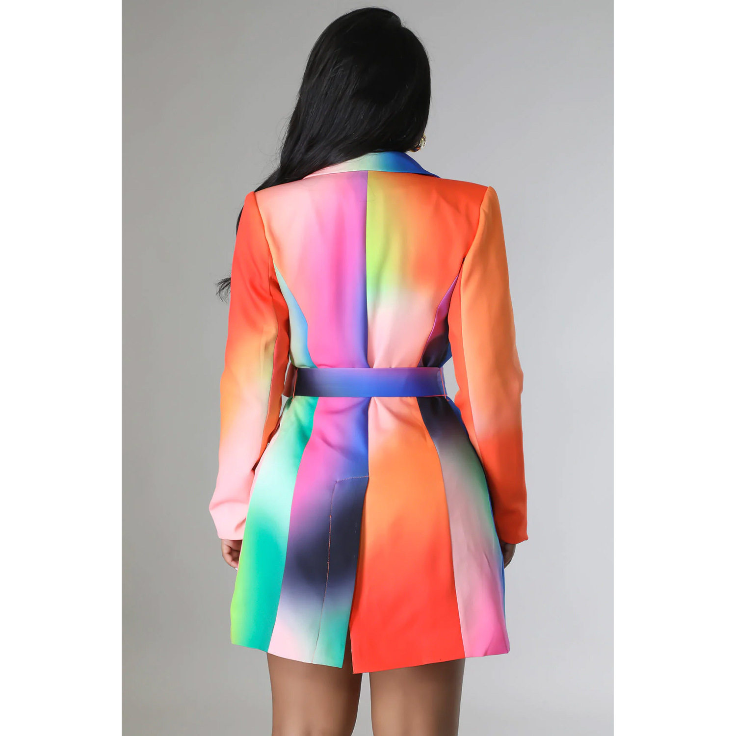 colorful trendy suit dress for young lady quality coat new - 图0