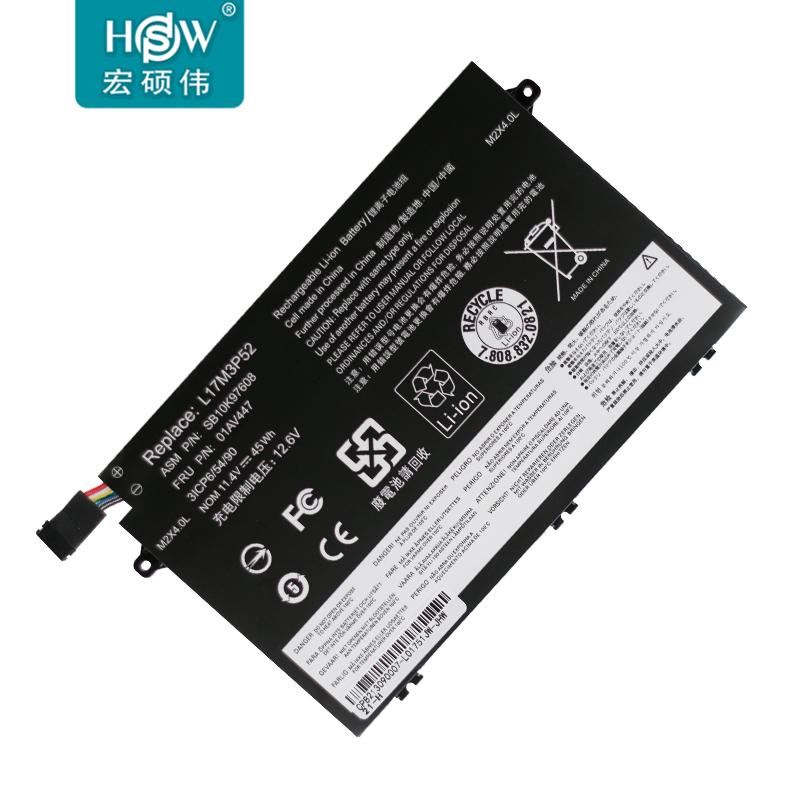 HSW适用联想ThinkPad E480 E485 E495 E580 E585 E490 E590 E595 R480 01AV463 L17L3P51 L17C3P51笔记本电池 - 图0