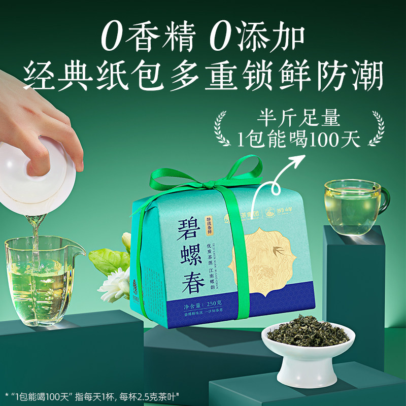 狮峰牌特级优选明前碧螺春2025新茶上市春绿茶叶自己喝250g旗舰店,淘宝优惠券,粉丝福利购,淘宝优惠卷