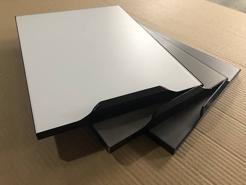 橱柜门定做 定做晶钢门肤感钢化玻璃金刚门 定制厨房隐形框橱柜门 - 图0