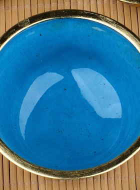 景泰蓝八供碗紫铜吉祥八吉祥8cm