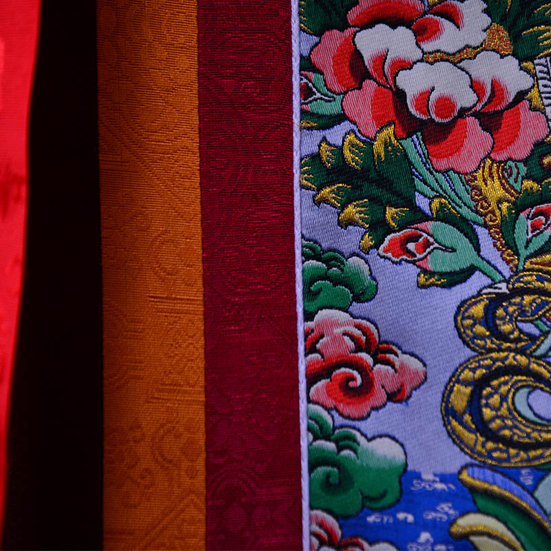 阿弥陀佛唐卡画像客厅玄关尼泊尔刺绣手绘西藏式密宗佛像挂画 - 图2