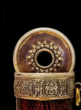 尼泊尔手工纯铜藏族酥油奶茶桶