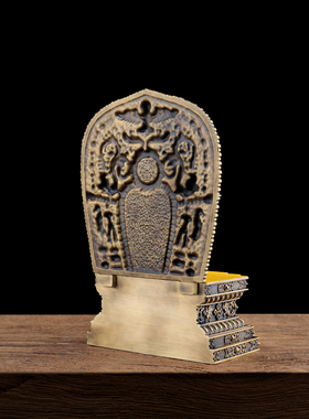 藏式民族风纯铜10公分佛台底座