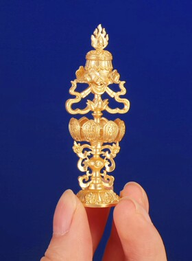 纯铜镀金6公分八瑞物吉祥八宝