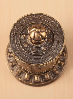 车载民族转轮铜合金精致雕花指捻