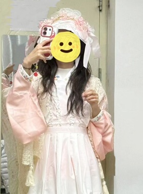洛丽塔田园风原创国风繁花帽子