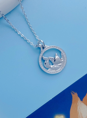 小王子&狐狸原创纯银情侣项链