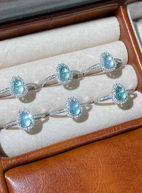 春醒 | 高冰翡翠葫芦戒指可调节大小925纯银精美别致