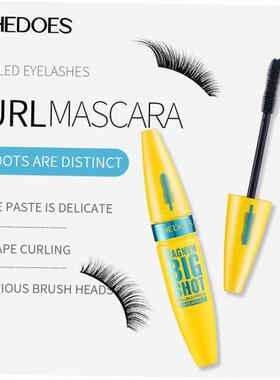 1 PCS Eyelash Mascara Waterproof Mascara Thick Fiber Long Cu