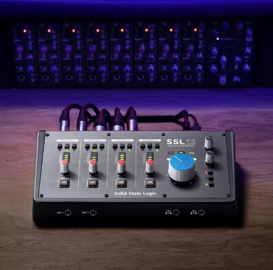 SSL12专业录音棚外置电脑声卡有声书录制配音直播K歌编曲混音制作 - 图0