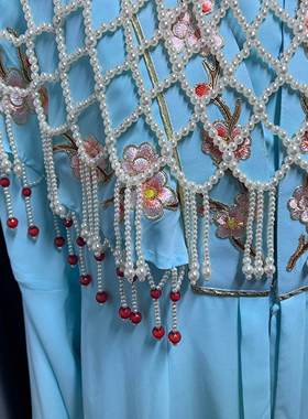 百搭汉服古风云肩重工珍珠衫