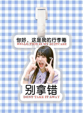 twice组合孙彩瑛金多贤 行李牌防丢牌登机牌旅行箱书包挂件周边