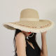 Straw hat spring and summer new style large brim women's sunshade papyrus