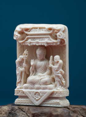 守艺男女猛犸象牙纯手工牌子挂件