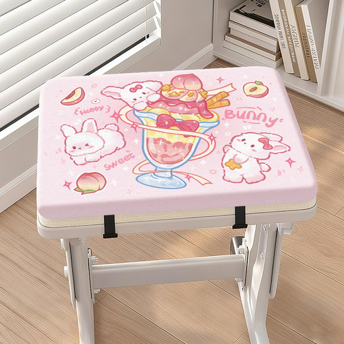 原创卡通小学生坐垫教室专用可爱教室久坐不累初中高中生桌椅子垫 - 图3