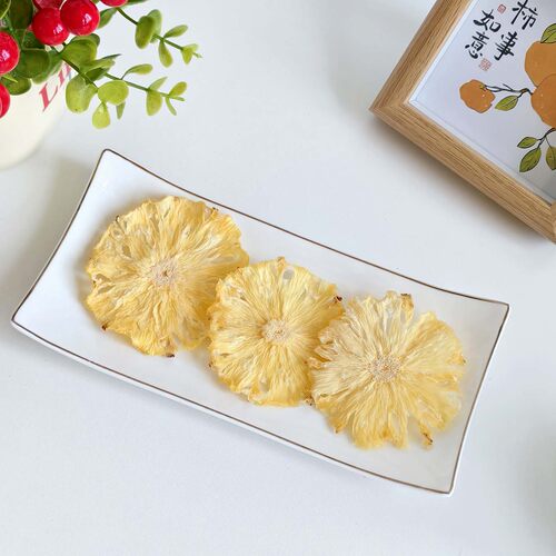 徐小豆菠萝干凤梨泡水喝 创意咖啡装饰水果干片 烘焙饮品蛋糕装饰 - 图1