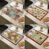 Diatom mud draining mat kitchen floor mat