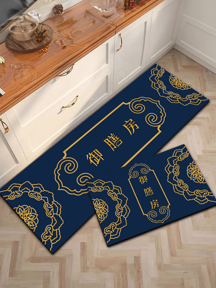现代中式硅藻泥厨房地垫路防滑防油吸水门口耐脏脚垫家用免洗可擦,淘宝优惠券,粉丝福利购,淘宝优惠卷