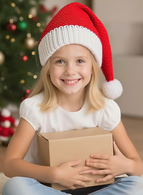Christmas Hat Parent Child Autumn Winter Hat Adult Children