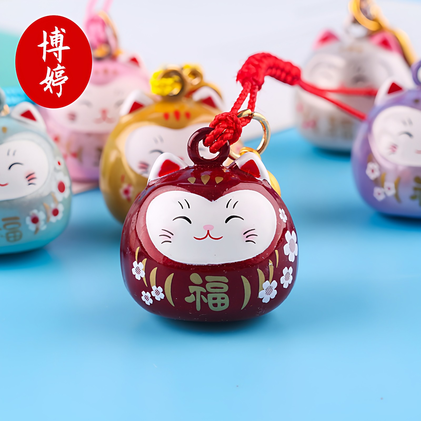 招财猫水音铃挂件迷你猫咪铃铛手机书包挂坠钥匙扣diy吊坠小配件,淘宝优惠券,粉丝福利购,淘宝优惠卷