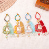 Song Dynasty Jinyu Rabbit Watching the Moon Tassel Ring Buckle