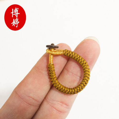 金刚结编织绳开口线圈钥匙扣 多色手工编织diy手机绳把玩饰品配件 - 图2