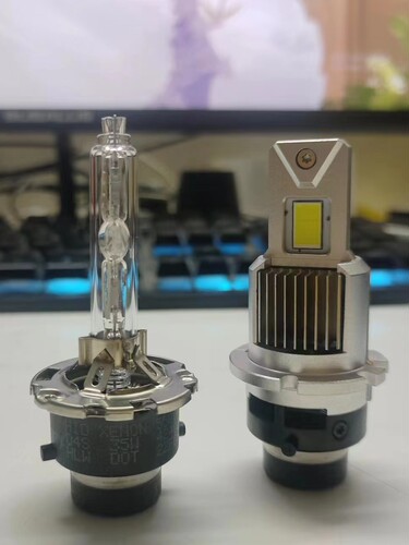 适用D2R天籁 雅阁傲虎森林人皇冠 D2S氙气灯泡升级改装LED大灯D4S - 图1