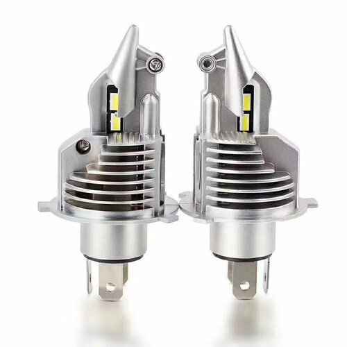 汽车远近光原装超亮H4大功率LED灯泡聚光一体灯泡直插led车灯改装 - 图0
