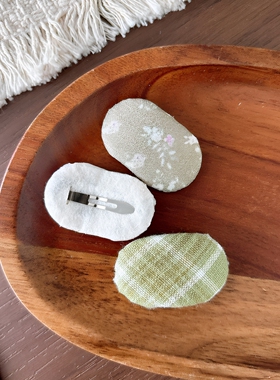 韩版甜美碎花小号迷你掰掰夹儿童侧边刘海碎发卡可爱格纹小童发饰