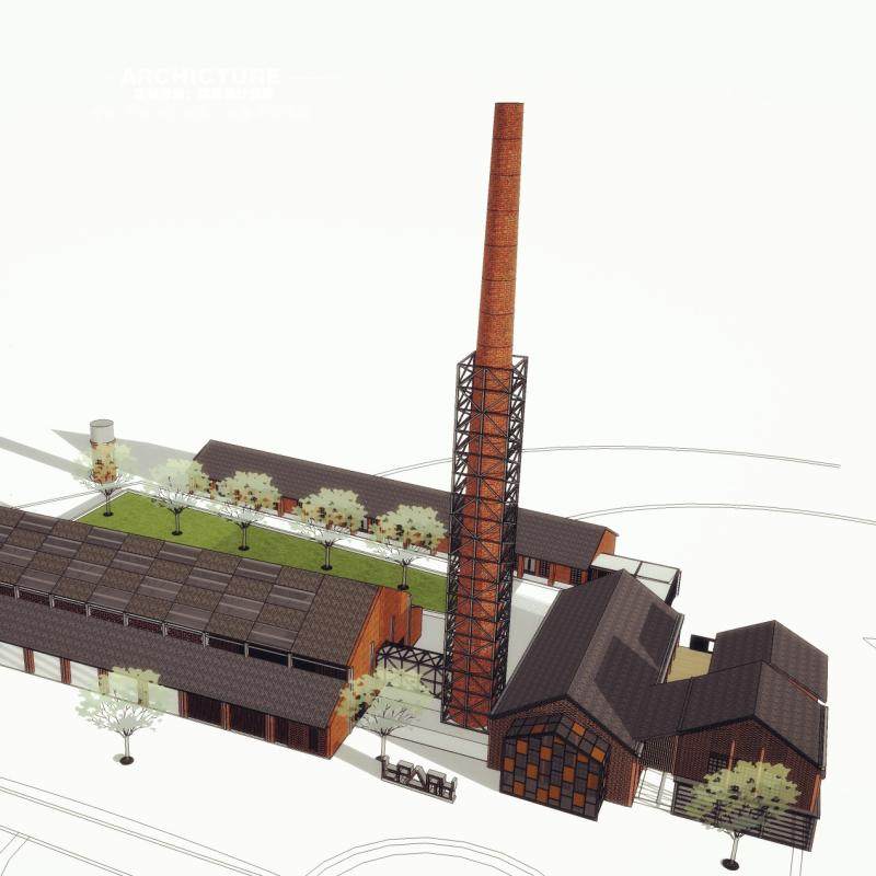 旧建筑/砖窑/砖厂/烟囱/改造更新/民用工业建筑方案设计/su模型,淘宝优惠券,粉丝福利购,淘宝优惠卷