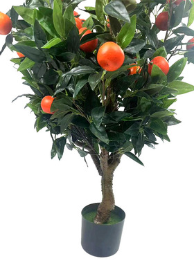 仿真植物盆栽中号橘子树绿植树园林工程造景装饰厂家直售