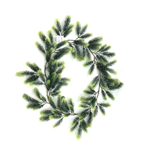 New emulated Christmas Day plants Snow pine vines Green Plant Indoor handmade floral styling for direct marketing