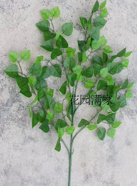 新品仿真手工简约植物假树叶白桦