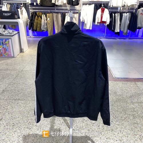 Adidas阿迪达斯正品新款春男三叶草梭织立领休闲夹克外套KB2466 - 图0