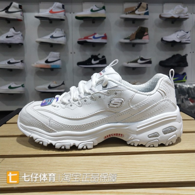 Skechers斯凯奇正品冬季新款女子厚底耐磨熊猫鞋运动休闲鞋11931 - 图0