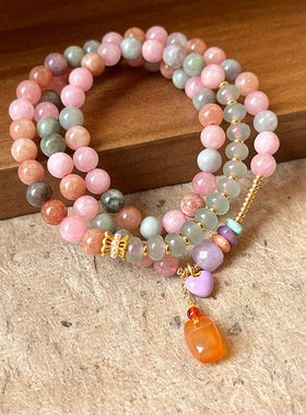 新中式水晶珍珠多层手链