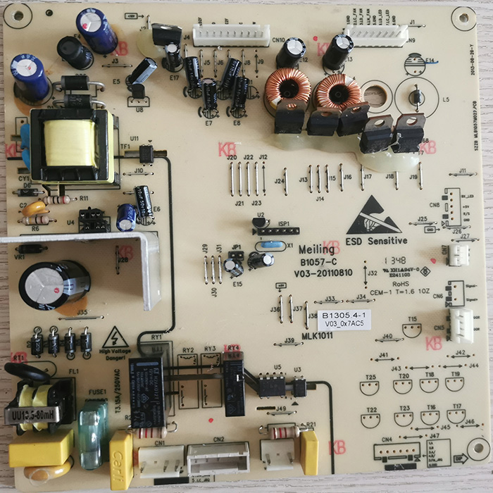 原装美菱冰箱BCD-560WEC560WBK电源板控制板主板电脑板B1057B1305-图2