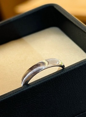 纯银S925猫眼戒指CNC工艺女小众设计高级轻奢实心时尚百搭食指环