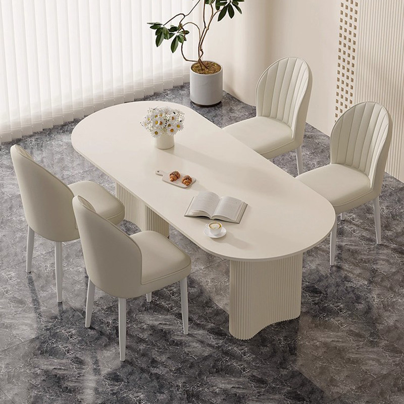 奶油风餐椅高级餐桌椅简约现代餐厅吃饭凳子家用茶椅酒店靠背椅子