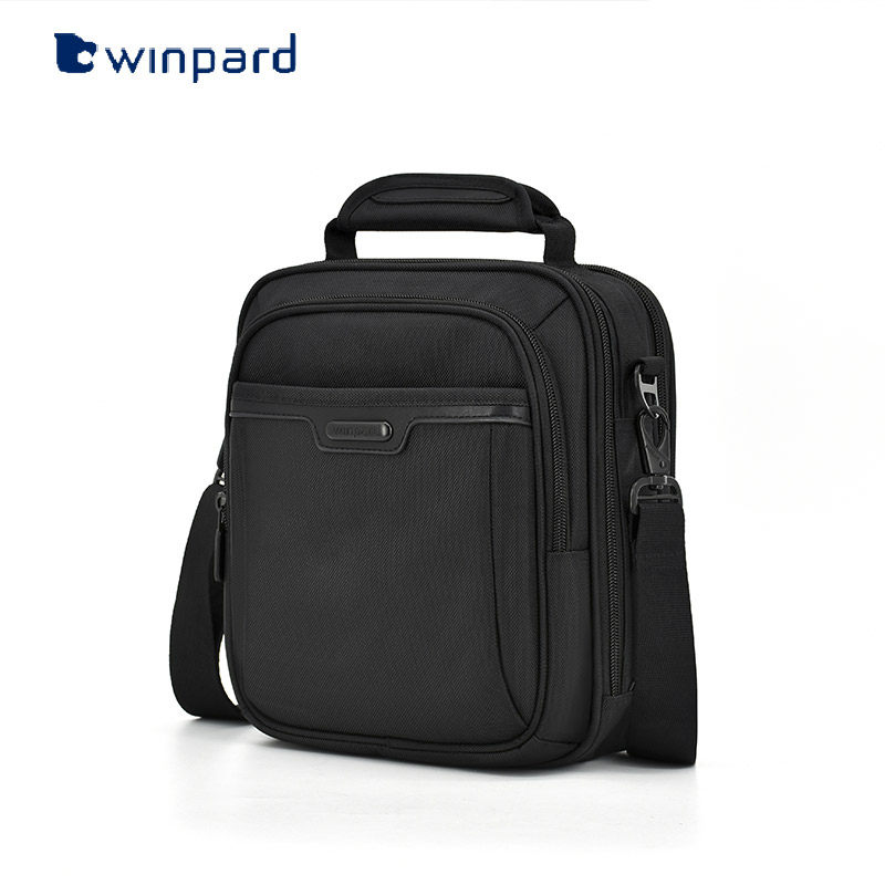 威豹男士休闲竖款男包帆布单肩包 威豹男士包袋