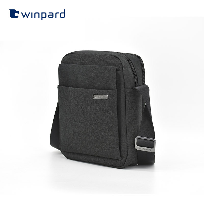 威豹简约单肩包商务休闲可装水杯 威豹男士包袋