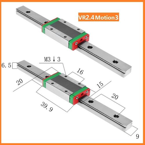 INZI VORON 2.4r2 80/20/16齿同步轮盖茨同步带MGN9H/12H直线导轨 - 图2