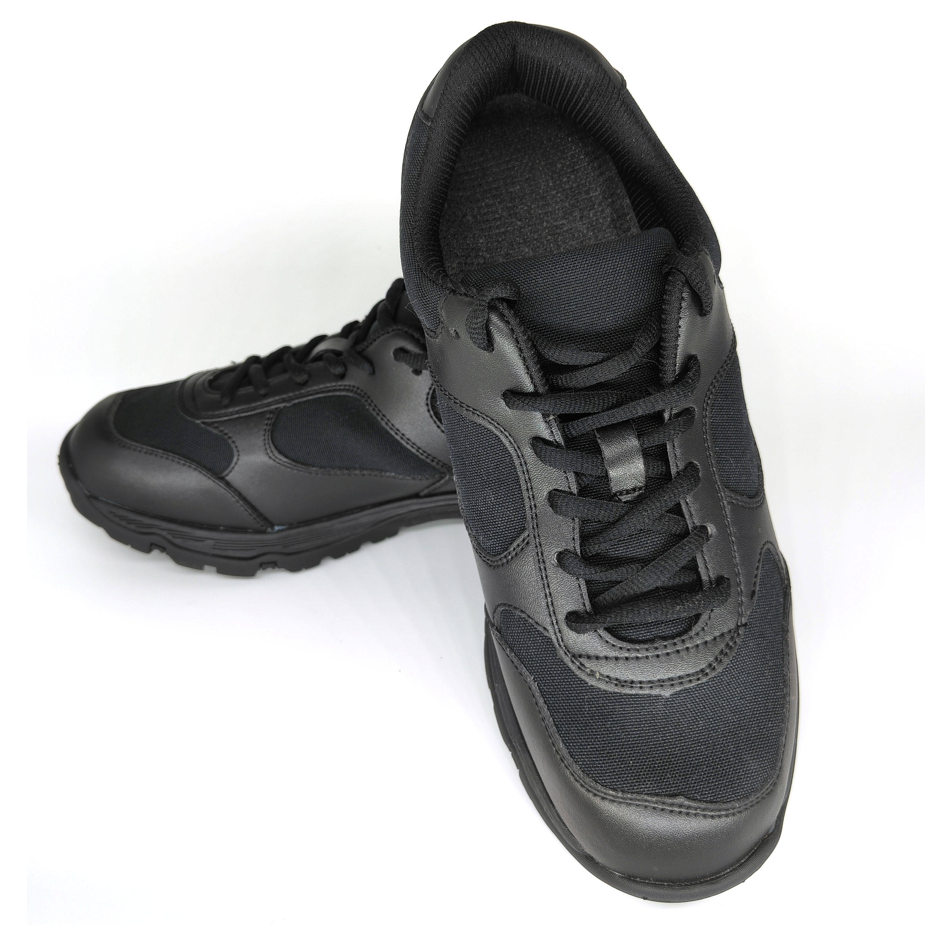 大虎18作训鞋男新式耐磨低帮网执勤跑步鞋女黑色体能帆布训练鞋