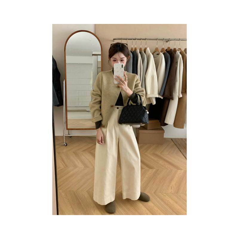 福利840秋冬韩系圆领100澳洲超细羊毛双面羊绒大衣短款外套女,淘宝优惠券,粉丝福利购,淘宝优惠卷