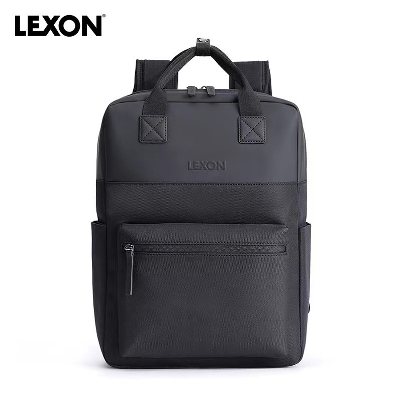 LEXON双肩包男女背包简约商务旅行大容量电脑包通勤防水百搭书包-图3