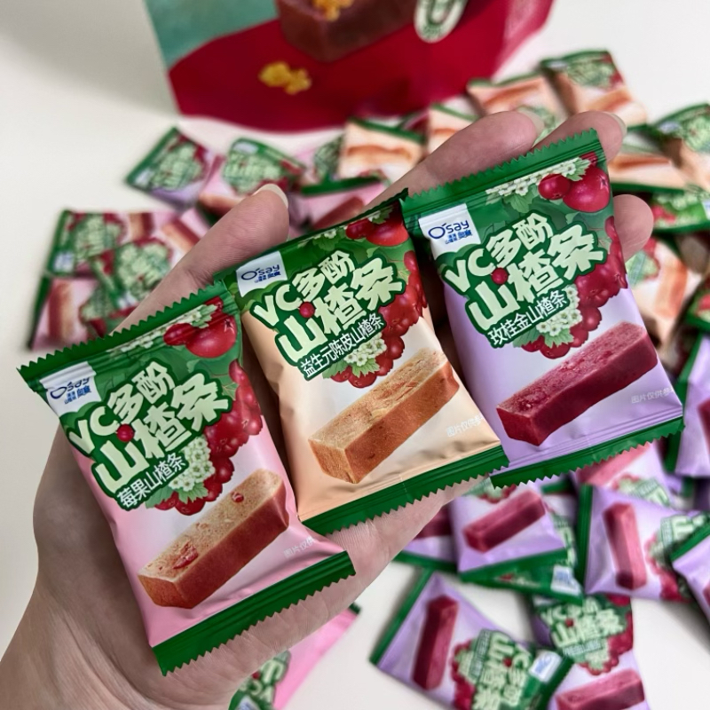 Sam Osei VC polyphenol hawthorn strips individually packaged